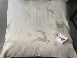 Kissen mit Hirschmotiven in Gold/Marke Sprügel/OVP/Neu