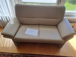 SOFA, LEDER HELL, SIEHE FOTO, AB NUR 1.- FR.