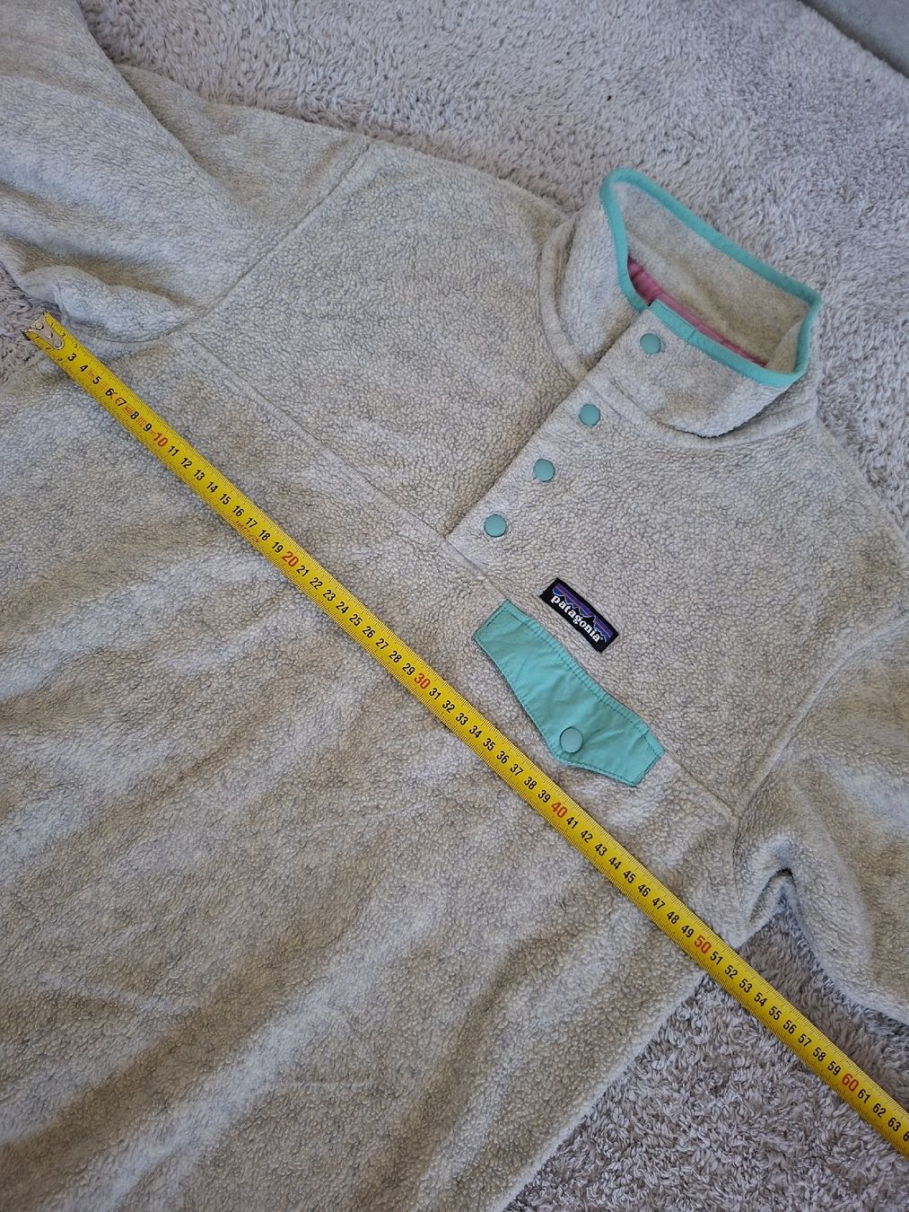 Patagonia Maglioni & Felpe: Pull Patagonia Synchilla beige et turquoise taille M – Usato da Renens VD venduto da ser_j2fn 2