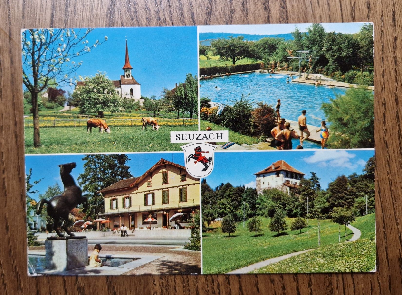 Cartoline postali: Mehrbildkarte Seuzach 1978 – Usato da Ebikon venduto da Donar50