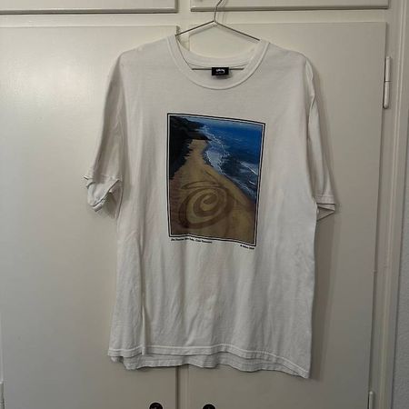 Stüssy x Jim Denevan, Logo tee T-shirt, Weiss, SS20, L