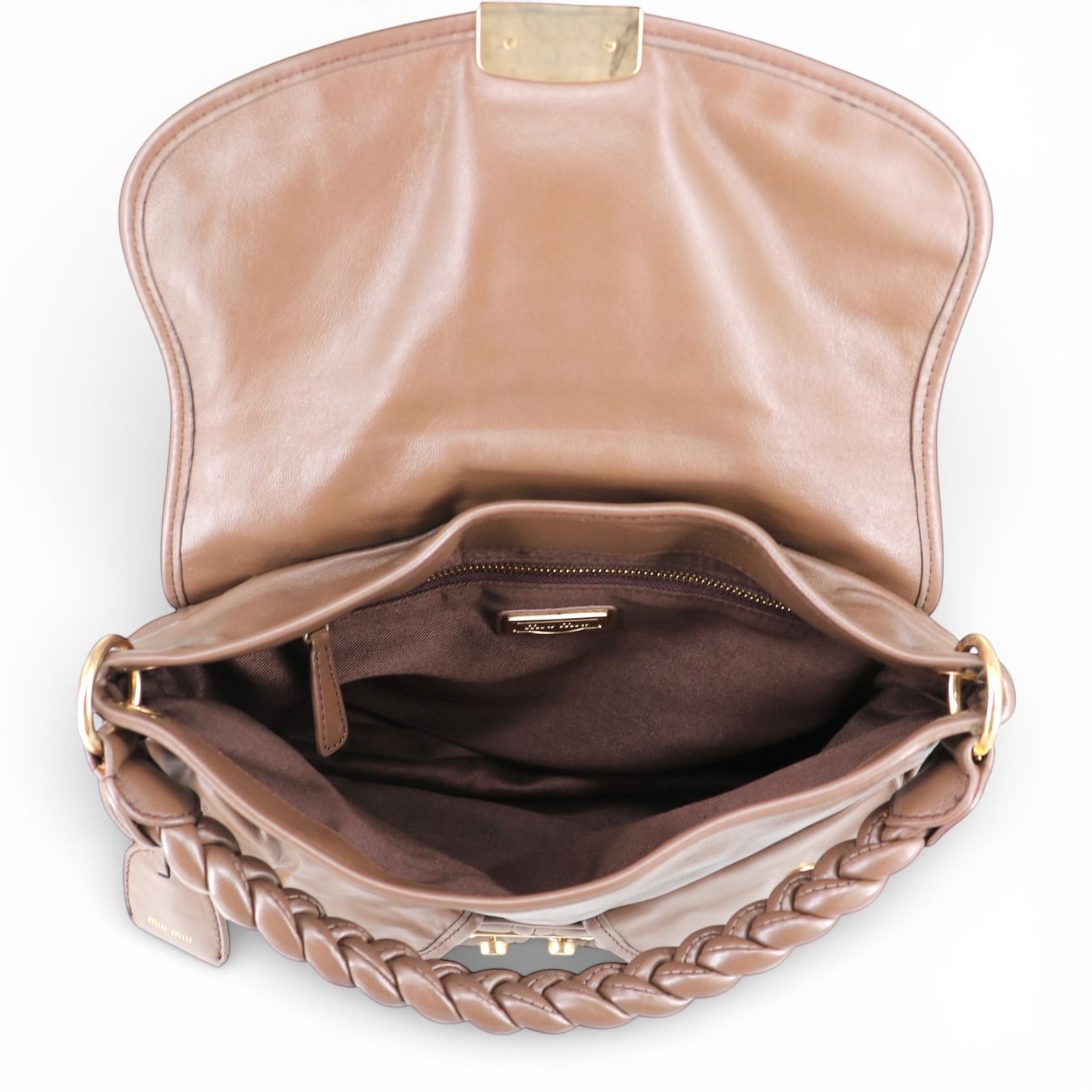 Miu Miu Borse da donna: Miu Miu Two-way matelassé braun – Usato da Binningen venduto da Designerlabels 4