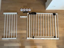 Bomi Türschutzgitter Merle 133 - 141 cm Weiß