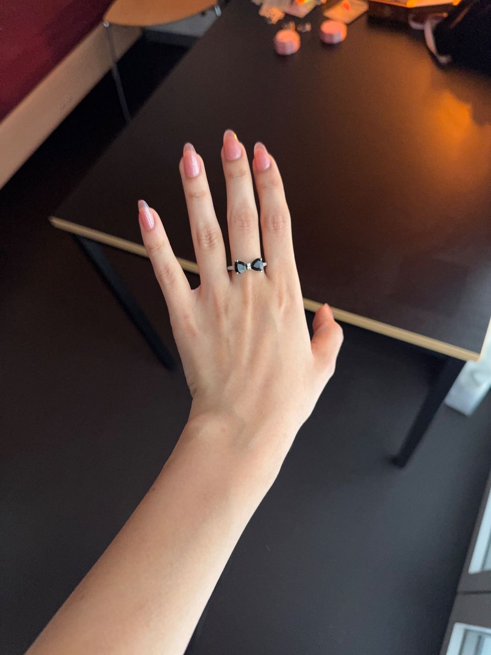 Bagues: black bow silver ring – Neuf (Voir description) à Zürich par hal_2yzx 2