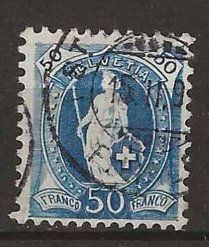 Tutti i francobolli: CH070d - Helvetia debout 70d  obl. – Usato da Trélex venduto da Phil_Albert