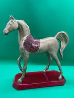 Arabisches Pferd - Arabian Horse / Porzellan, goldglasiert
