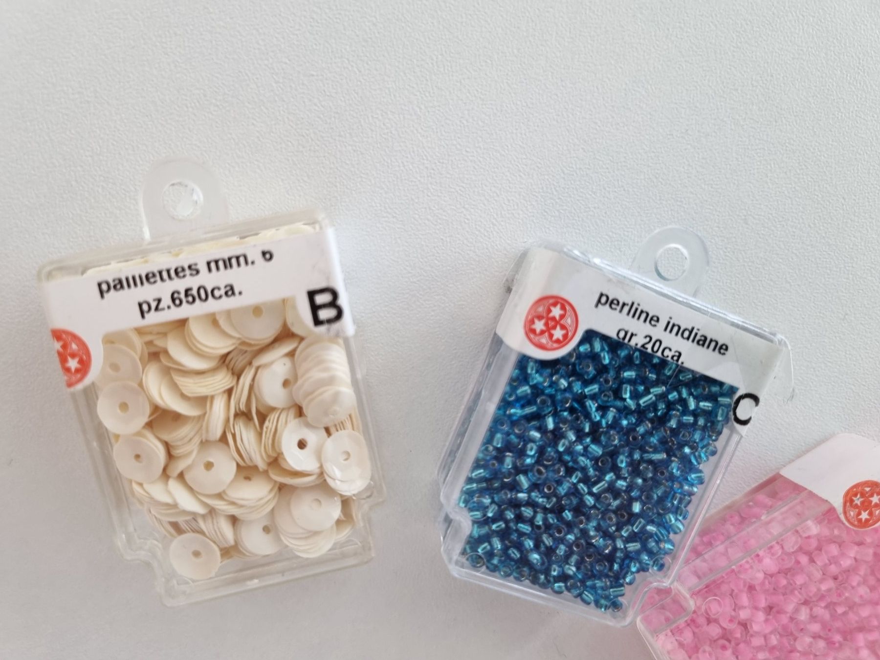 Perle (finte): Kit Perline e Paillettes Tre Stelle Vintage Mare – Nuovo e nell'imballaggio originale da Mels venduto da DACRI 3