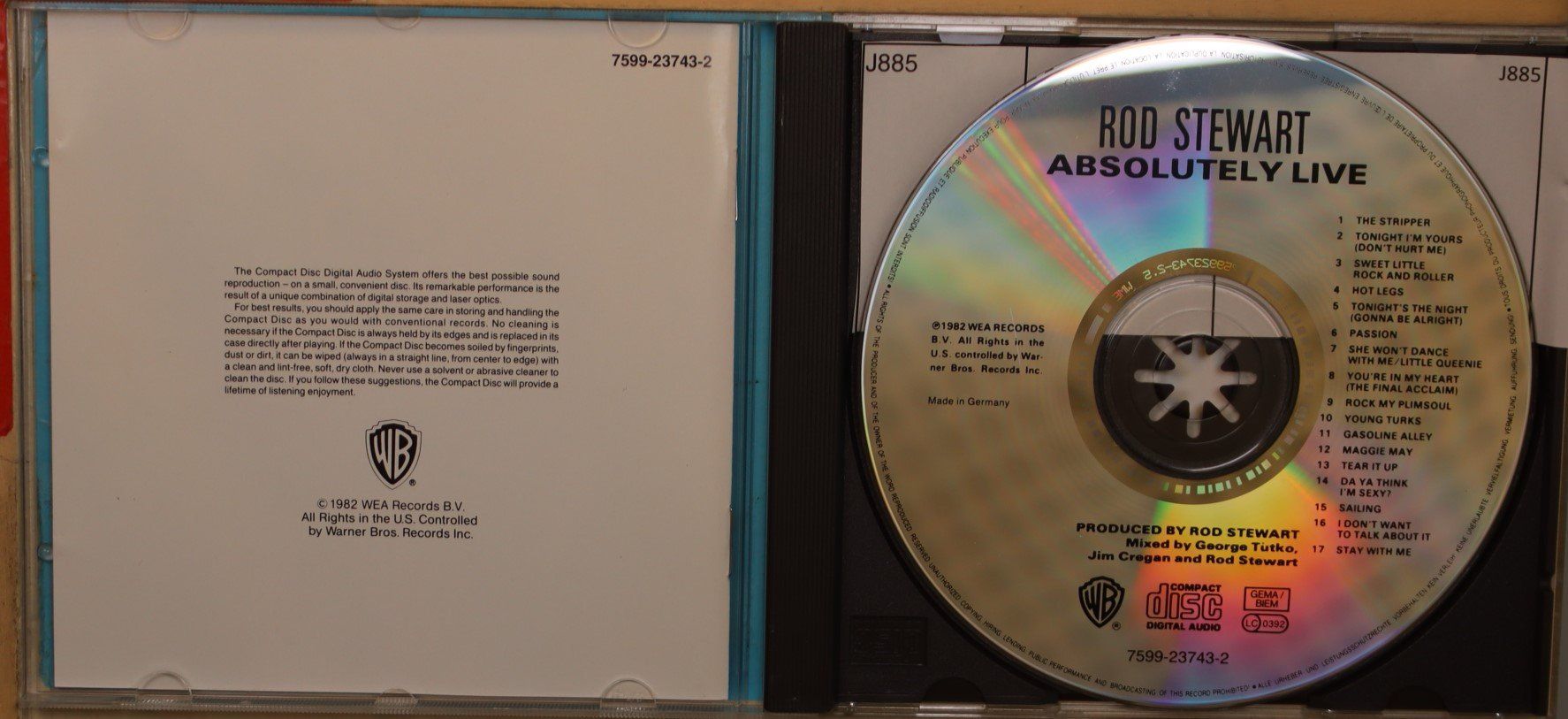 CD: Rod Stewart – Absolutely Live – Usato da Luzern venduto da CONTENTI 1
