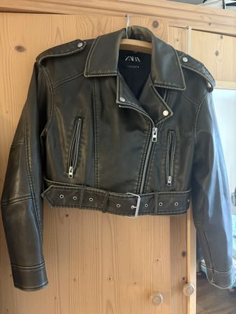 Zara Lederjacke M