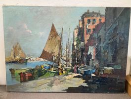 Ezelino BRIANTE (1901-1971 Tableau peinture sur toile