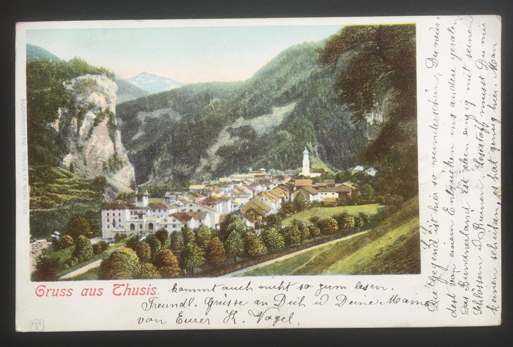 Cartoline postali: Postkarte Thusis – Usato da Dällikon venduto da All2