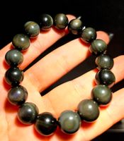 Regenbogen Obsidian Armband A 12mm