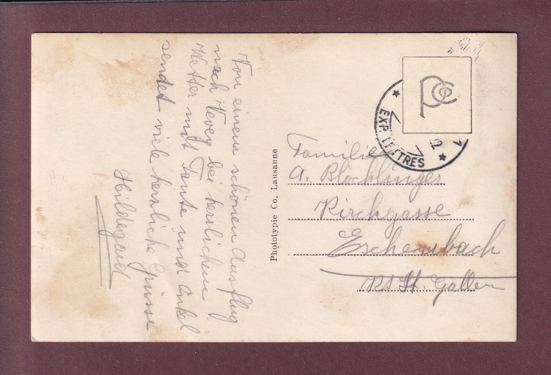 Cartoline postali: VEVEY - Place de la gare – Usato da Pully venduto da nicecards 1