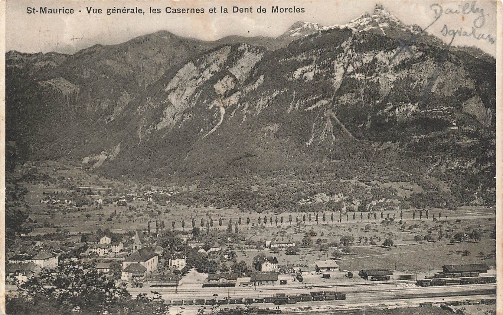 Cartoline postali: St. Maurice – Usato da Biasca venduto da Blenio71