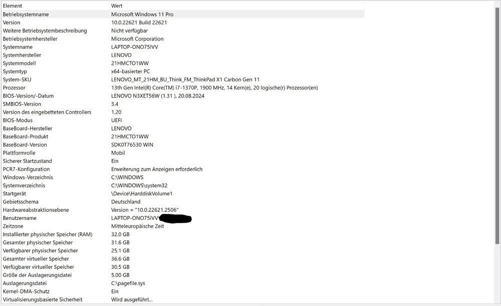 Lenovo ThinkPad X1 Carbon Gen 11 (14" Intel) 5
