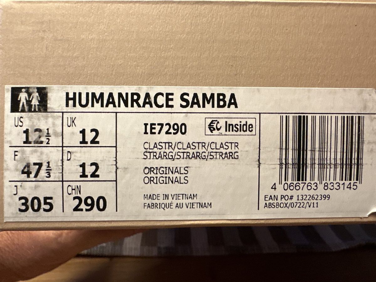 Adidas Scarpe da uomo: Adidas Samba Humanrace Pharrell Gr.47 1/3 Neu – Nuovo e nell'imballaggio originale da Wilen (Sarnen) venduto da Wonder82 4