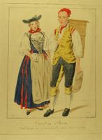 TRACHTEN KANTON BERN, RADIERUNG UM 1802