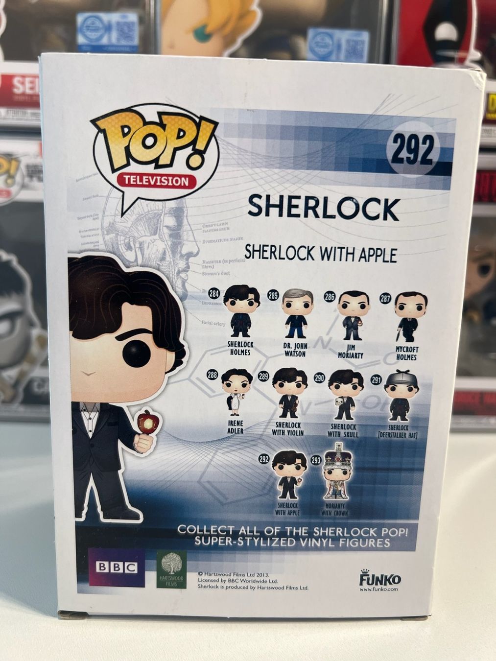 Funko Statuette: Funko POP Television Sherlock with Apple Limit. Sortie 2015 – Usato da Le Mouret venduto da perfectbijou 2