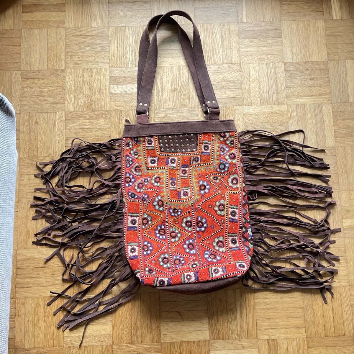 Borse: Boho-Wildledertasche mit Fransen handgefertigt – Nuovo (secondo la descrizione) da Bern venduto da dek_7bjd