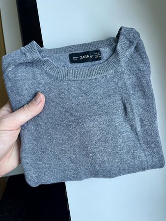 Zara Strickpullover, grau, Grösse M