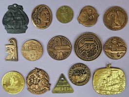 15x Plakette u.Ä. Beider Basel (1912-1988*) Antik/Vintage!!!