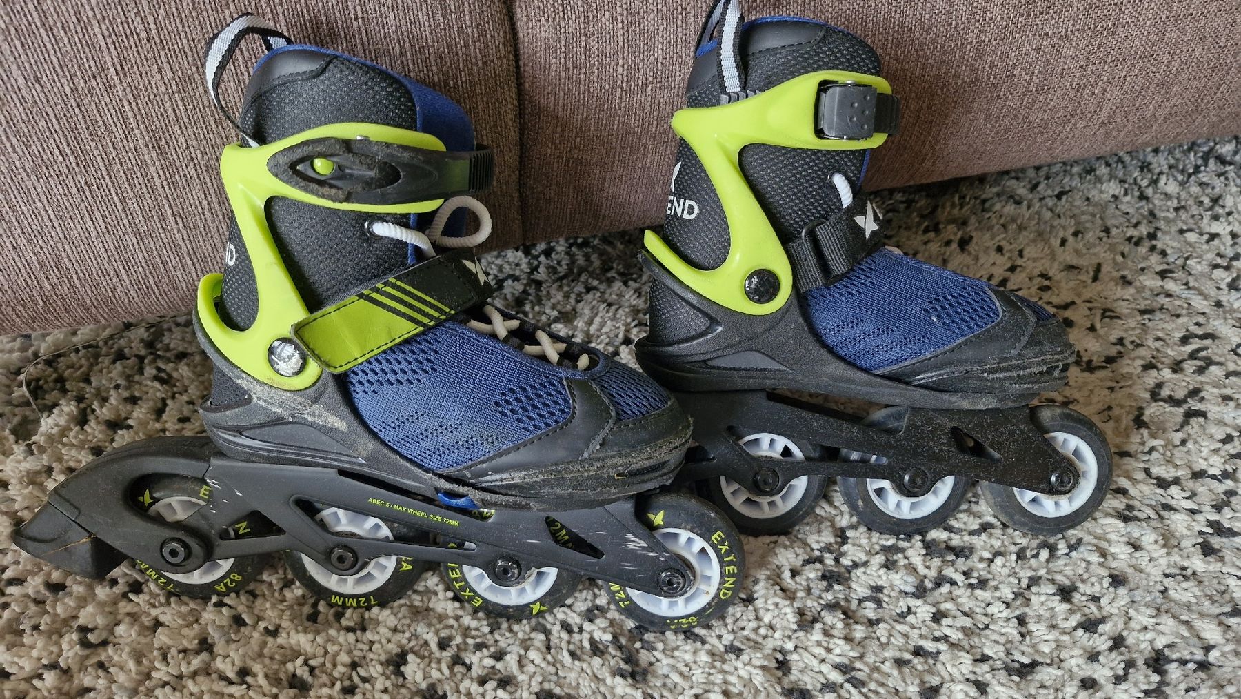 Pattini in linea & Pattini a rotelle: Extend Kinder Inlineskates Rollerblades 29 - 32 verstellbar – Usato da Basel venduto da Andrealin 1