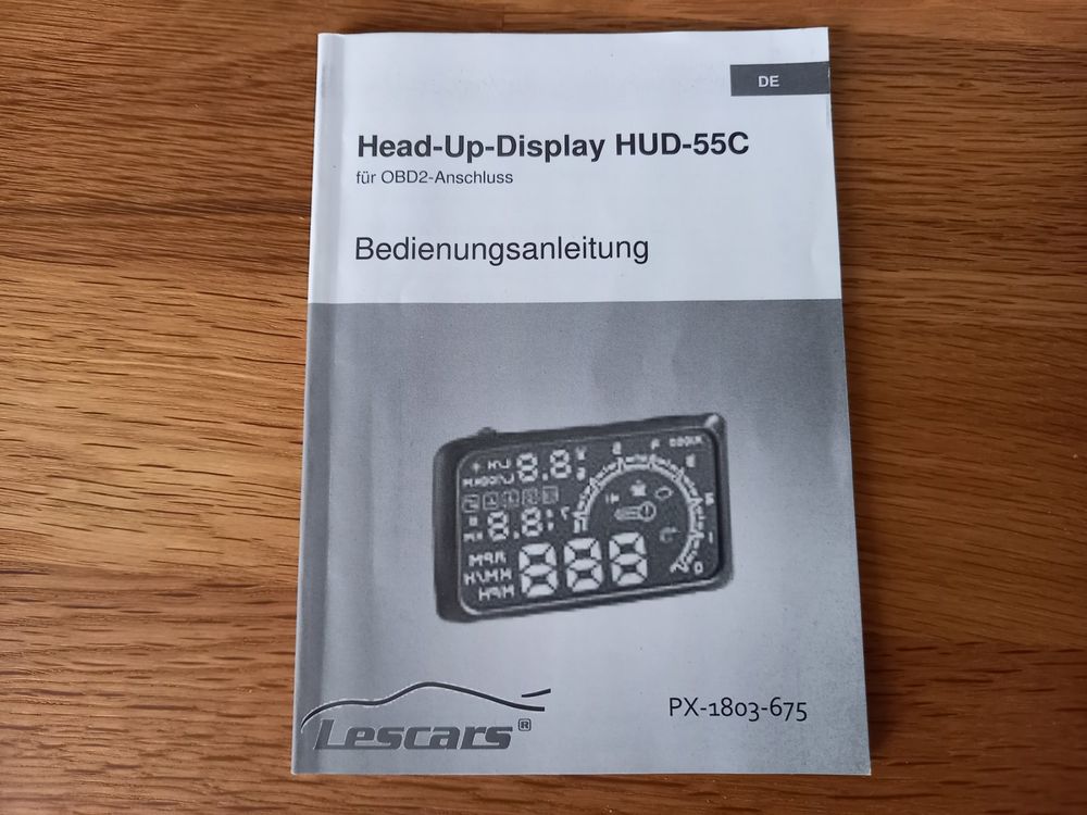 Head up Display Lescars HUD-55C für OBD2-Anschluss