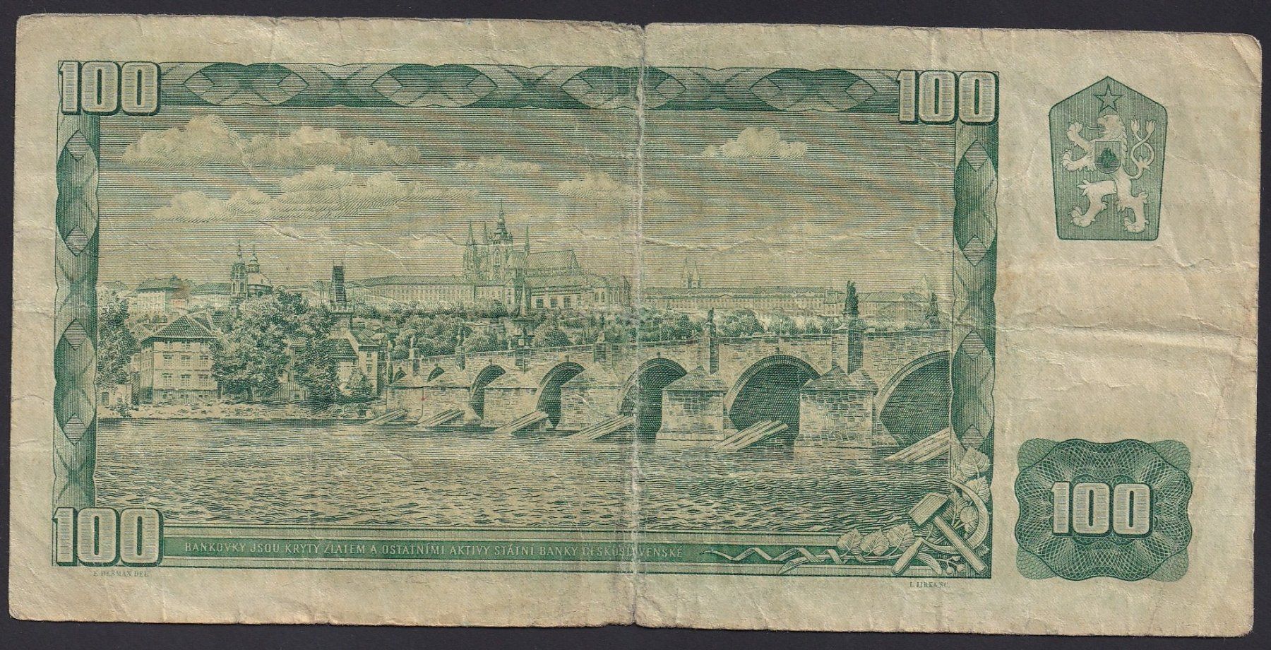 Banknoten: Tschechoslowakei 100 Korun 1961 D41 – Gebraucht aus Brugg AG von banknoten_muesli 1