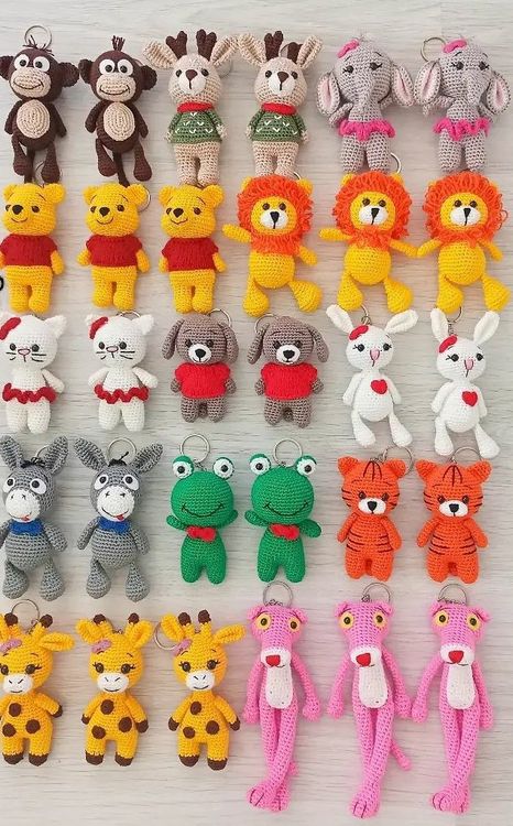 9 Mini-Teddybär Schlüsselanhänger – Ca. 11x7 Cm, Aus Plüsch, Für Deko & Geschenke