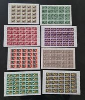 8 postfrische CH Originalbogen **