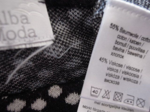 Alba Moda Maglioni & Felpe: Gr. 46 ALBA MODA Pulli Punktemuster 82cm lang Coton/Viskose – Usato da Basel venduto da frau.sommerwind 7