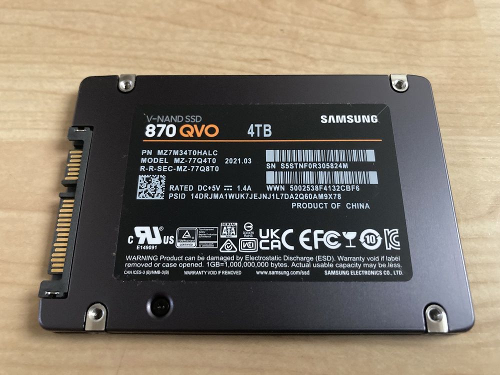 Samsung 870 QVO 4TB SSD VNAND Sata 2.5" Kaufen auf Ricardo