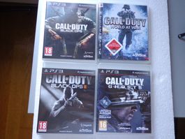 PS 3 Videospiele, Lot 4 Stück