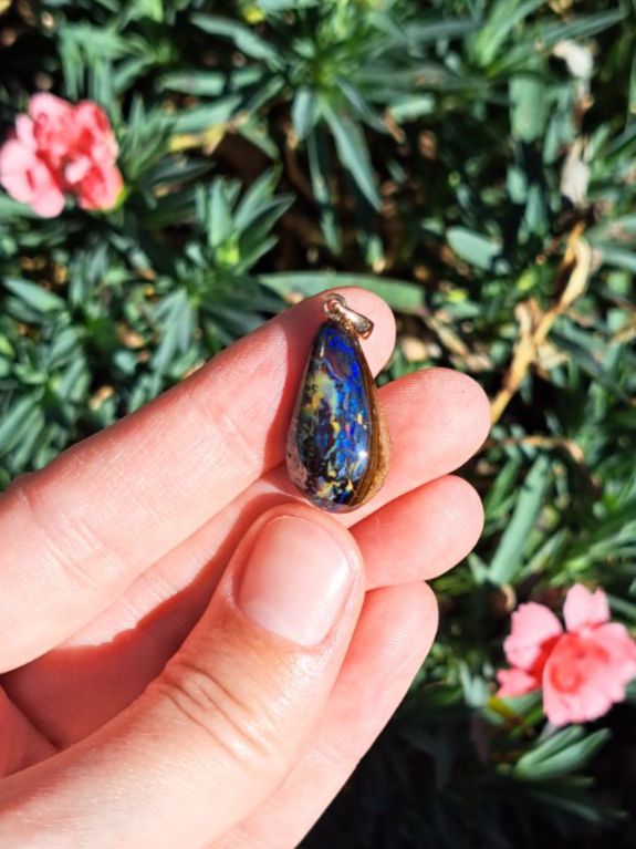 Anhänger: Boulder Opal aus Australien Anhänger – Neu und originalverpackt aus Richterswil von Viorella 1