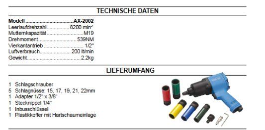 Tutti gli attrezzi: DRUCKLUFT-SCHLAGSCHRAUBER – Usato da Zürich venduto da guzijama 2