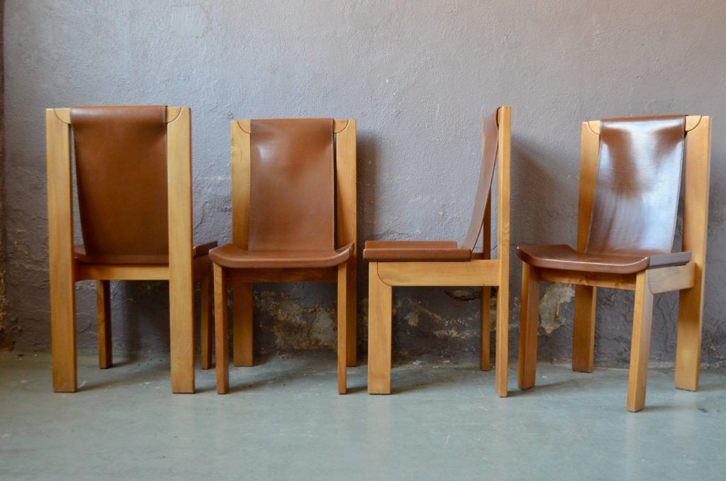 Set di tavolo e panche: Ensemble en orme  Luigi Gorgoni Table et Chaises brutaliste – Usato da COLMAR venduto da Sophiebellelurette 2