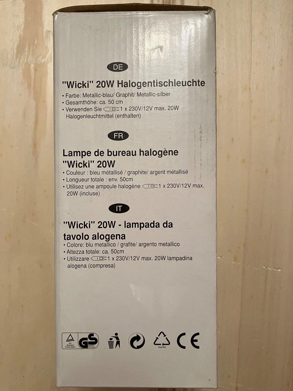 Lampade: Halogentischleuchte "Wicki" 20W – Nuovo e nell'imballaggio originale da Aarau venduto da uni_cb66 2