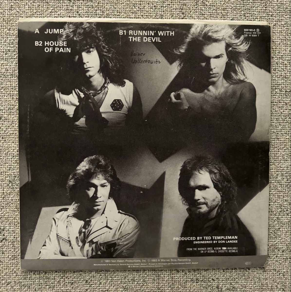 Dischi in vinile: Van Halen - Jump - 12" Maxi - 80s – Usato da Rorbas venduto da BlackstarRecords 1