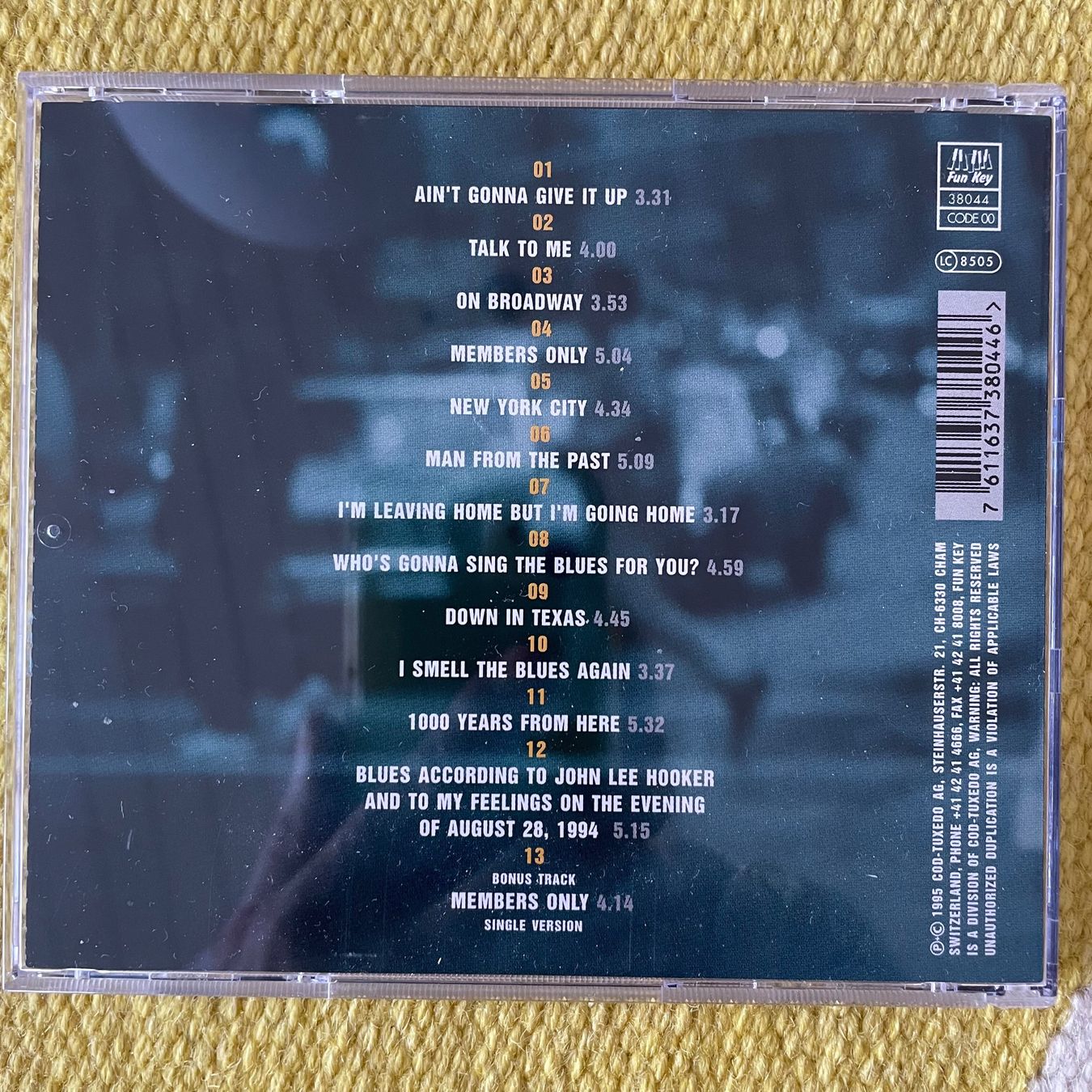 CD: PHILIPP FANKHAUSER-ON BRODWAY95 – Usato da Rorschacherberg venduto da CD-Roli 1
