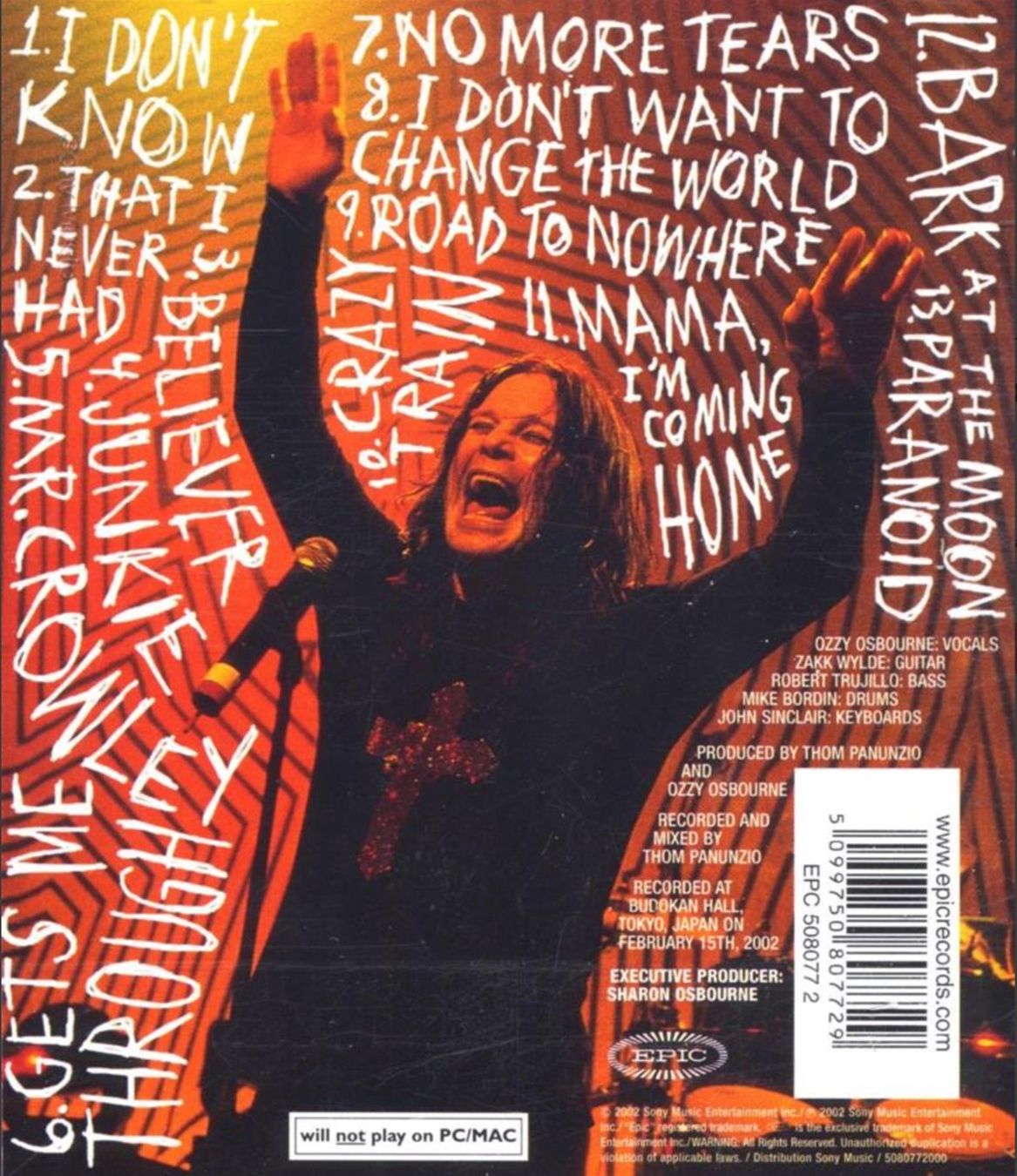 CD: Ozzy Osbourne - Live at Budokan – Usato da Brunnen venduto da Barfly5 1