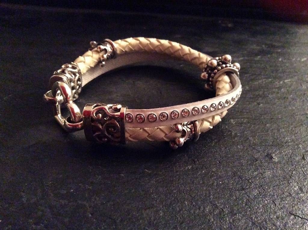 Bracciali & Braccialetti: Armband Silber/Leder – Usato da Zürich venduto da 1daniela1 2