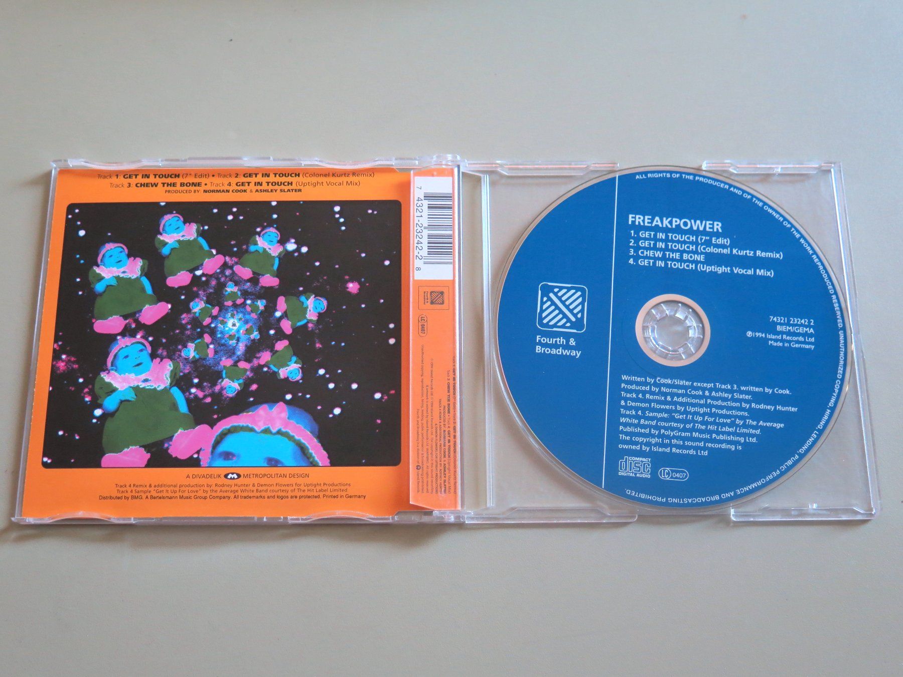 CDs: CD-S FREAKPOWER: Get in touch, 1994. 4 tracks – Gebraucht aus Bern von Balzamico 1
