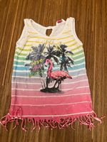Sommerliches Träger-Top mit Flamingo, Grösse 110