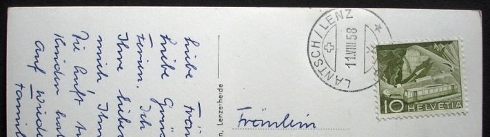 Cartoline postali: LANTSCH Nr. 1663 Photo A. Bergamin Lenzerheide – Usato da Jona venduto da philajona 1