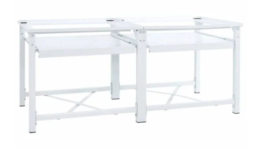 Scaffali: Plinth for Washing Machine with Sliding Shelves, White – Nuovo e nell'imballaggio originale da Sattel venduto da Zlata1