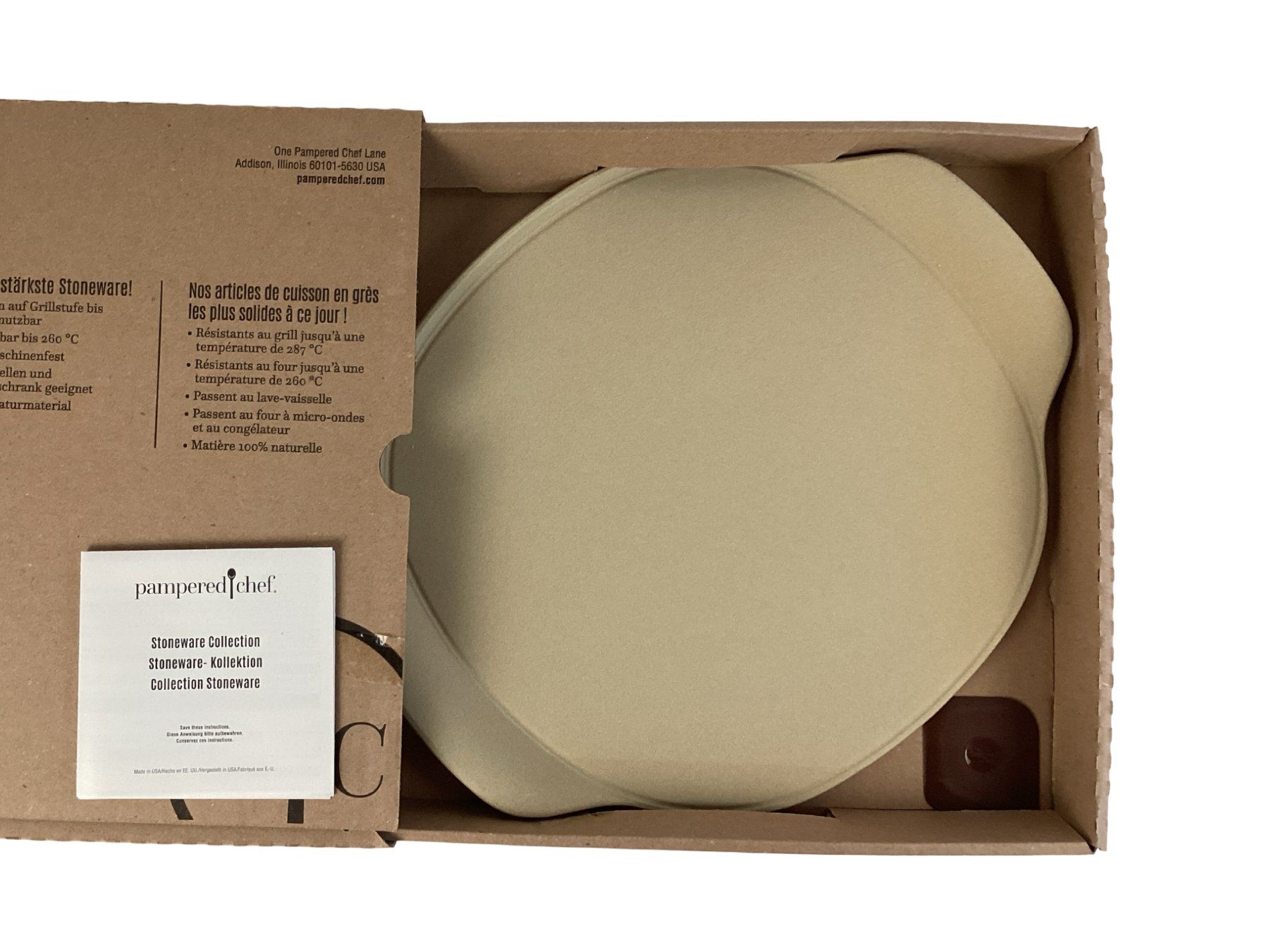Teglie da forno: PAMPERED CHEF Medium Pizza Stone – Nuovo e nell'imballaggio originale da Zürich venduto da Restwert_Zuerich 2