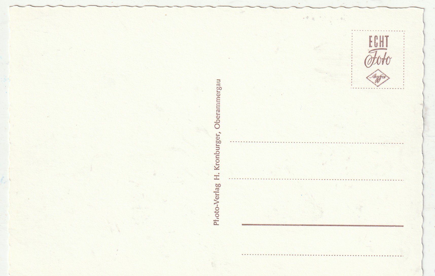 Cartoline postali: Oberamergau  Dorfstrasse – Usato da Lumbrein venduto da made02 1