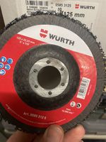 WÜRTH Nylon Schleifvliesscheibe Schleifscheibe Flex 125mm