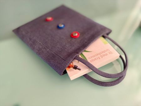 Sac pour offrir un livre, en jean