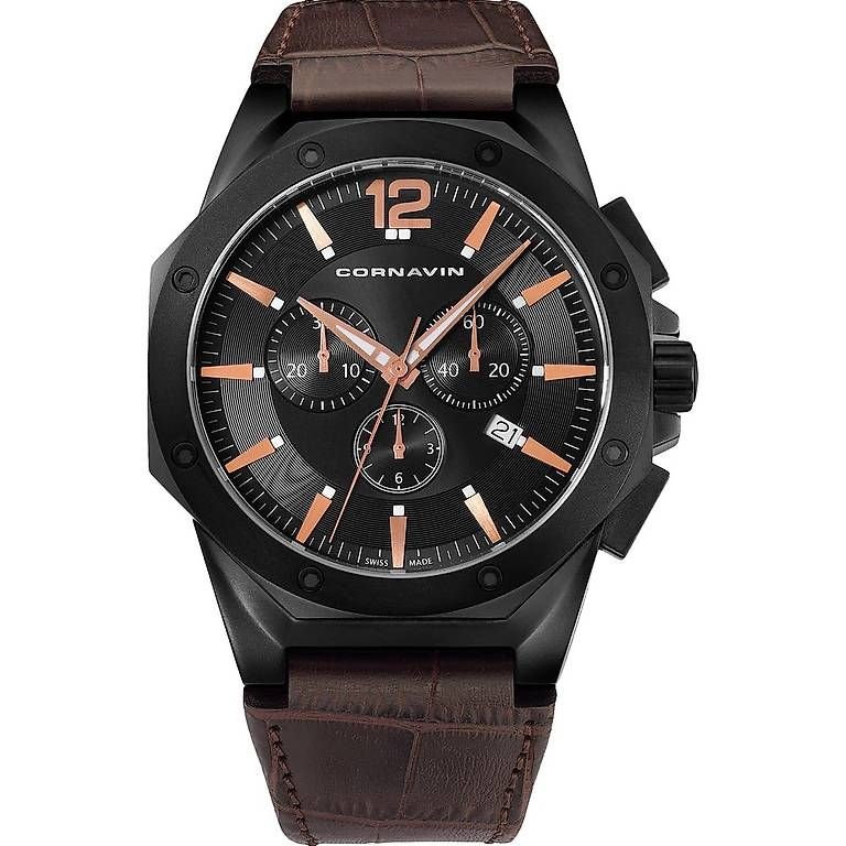 Orologi: CORNAVIN TownTown Chrono 2010-2022 Schwarz – Usato da Affoltern am Albis venduto da Geminic2
